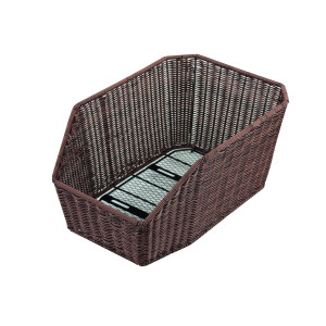 Кошик Jumbo Pro ІІ Polyrattan на багажник коричневий W 450 x D 300 x H 210 mm з кріпленням BUCHEL